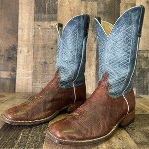Anderson Bean Square Toe Western Cowboy Boots Mens 13 EE
